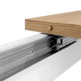 Core Living White Brenna Extendable Dining Table