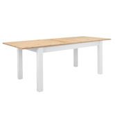 Core Living White Brenna Extendable Dining Table