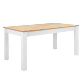 Core Living White Brenna Extendable Dining Table