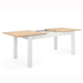 Core Living White Brenna Extendable Dining Table