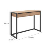 Core Living Natural Jovan Console Table