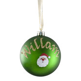 The Personalised Gift Market Santa Hand-Painted Personalised Christmas Bauble