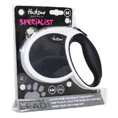 Huskimo Black Retractable Dog Lead