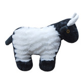 Ruff Play Black &amp; White Goat Plush Dog Toy