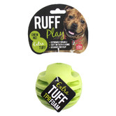 Ruff Play Green Foam Treat Ball Dog Toy