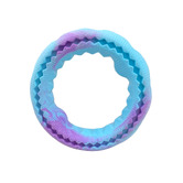 Ruff Play Blue Wheel Foam Dental Dog Toy