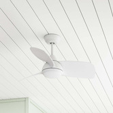 Claro Mini 71cm DC Ceiling Fan with Tri-Colour LED