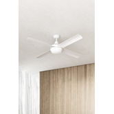 Claro White Summer DC Ceiling Fan with LED