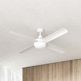 Claro White Summer DC Ceiling Fan with LED