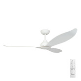 Claro Claro Allure 132cm White DC Ceiling Fan with Remote Control