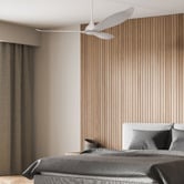 Claro Claro Allure 132cm White DC Ceiling Fan with Remote Control