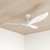 Claro Claro Allure 132cm White DC Ceiling Fan with Remote Control &amp; LED