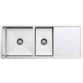 Buildmat Logan 1070mm 1 &amp; &frac34; Stainless Steel Kitchen Sink with Drainer