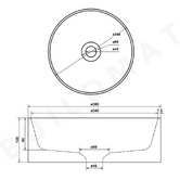 Buildmat Cameron 360mm Round Concrete Basin