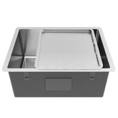 Buildmat Willow 600mm Single Stainless Steel Kitchen Sink