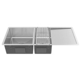 Buildmat Logan 1070mm 1 &amp; &frac34; Stainless Steel Kitchen Sink with Drainer