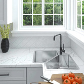 Buildmat Ella 520mm Doublle Stainless Steel Kitchen Sink