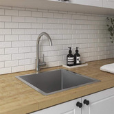 Buildmat Vande 510mm Single Stainless Steel Kitchen Sink