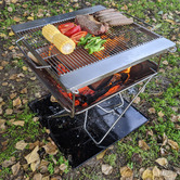 Wildtrak Hatrol 450 Stainless Steel Folding BBQ Firepit
