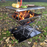 Wildtrak Hatrol 450 Stainless Steel Folding BBQ Firepit