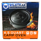 Wildtrak 4.5 Quart Cast Iron Camp Dutch Oven