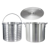 Wildtrak 2 Piece Aluminium Stockpot with Lid &amp; Strainer Set