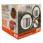 Wildtrak 2 Piece Aluminium Stockpot with Lid &amp; Strainer Set