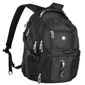 Swisswin 50cm Black Swiss Travel Backpack
