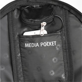 Swisswin 50cm Black Swiss Travel Backpack