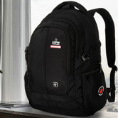 Swisswin 47cm Black Water-Resistant Backpack