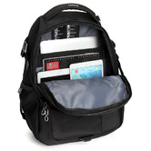 Swisswin 44cm Black Water-Resistant Backpack