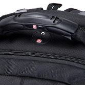 Swisswin 45cm Black Water-Resistant Backpack