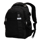 Swisswin 44cm Black Water-Resistant Backpack