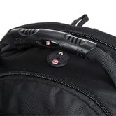 Swisswin 37L Black Water-Resistant Backpack