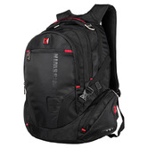 Swisswin 48cm Black Water-Resistant Backpack