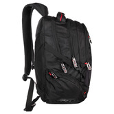 Swisswin 48cm Black Water-Resistant Backpack