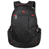 Swisswin 48cm Black Water-Resistant Backpack