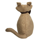 K&#039;sHomewares&amp;Decor Brown Proud Cat Hessian Door Stop