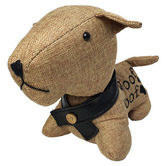 K&#039;sHomewares&amp;Decor Brown Woof Woof Dog Hessian Door Stop