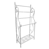 K'sHomewares&amp;Decor White Metal Towel Rack