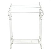 K'sHomewares&amp;Decor 3 Rail Metal Towel Rack with Shelf