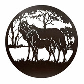 K&#039;sHomewares&amp;Decor Horse &amp; Foal Iron Wall Decor