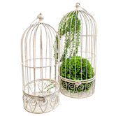 K&#039;sHomewares&amp;Decor 2 Piece Birdcage Hanging Planter Set