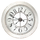 K&#039;sHomewares&amp;Decor 80cm Large White Distressed Wall Clock