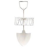 K'sHomewares&amp;Decor Antique Cream Shovel Metal Hanging Plant Holder