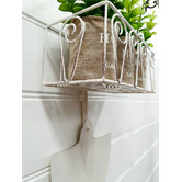 K'sHomewares&amp;Decor Antique Cream Shovel Metal Hanging Plant Holder