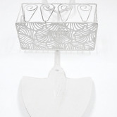 K'sHomewares&amp;Decor Antique Cream Shovel Metal Hanging Plant Holder