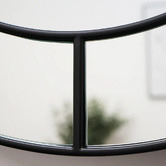K&#039;sHomewares&amp;Decor Black Zadie Round Wall Mirror