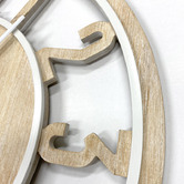 K&#039;sHomewares&amp;Decor 60cm Natural Charlie Wall Clock