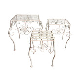 K&#039;sHomewares&amp;Decor 3 Piece Ornate Planter Stand Set